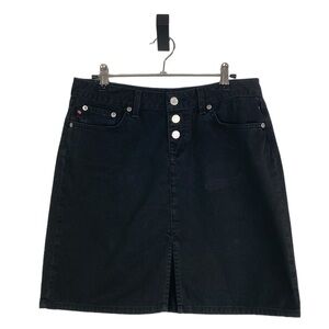 Vintage bongo, black denim skirt